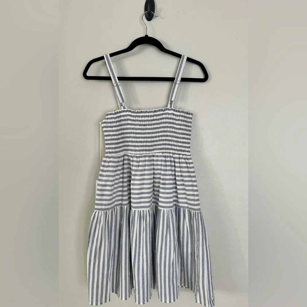 Urban Outfitters Lumiere Woven Blue/ White Stripe Dress. New with tag - Picture 10 of 11